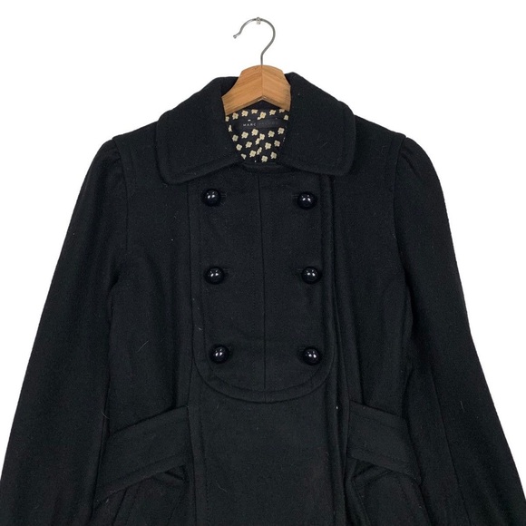 Marc Jacob’s Double Breasted Wool Bubble Button Coat - Picture 2 of 7